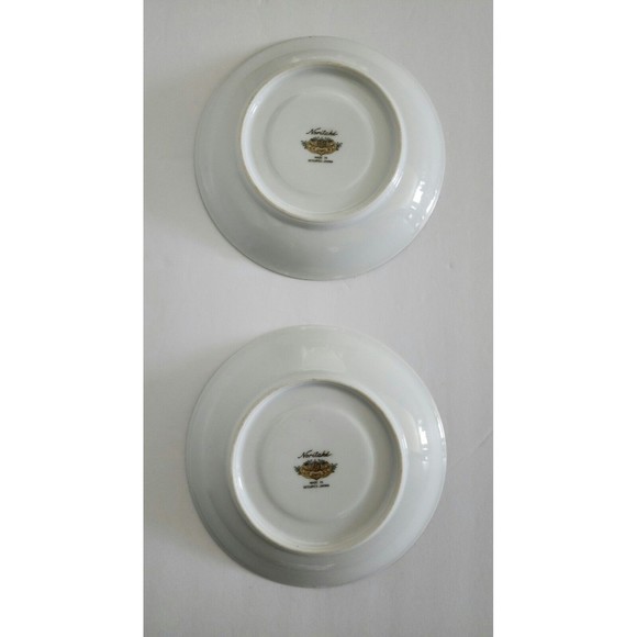 Vintage 1949-50 Noritake Small Plate Saucer Ivory Floral Made in Occupied Japan - Picture 3 of 4